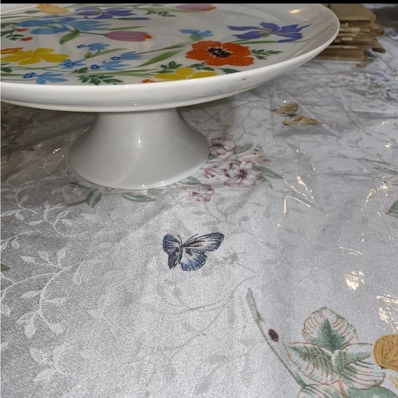 Heinrich Germany Sigma Primavera Pedestal Cake Stand Vibrant Spring‎ Floral - Picture 2 of 6